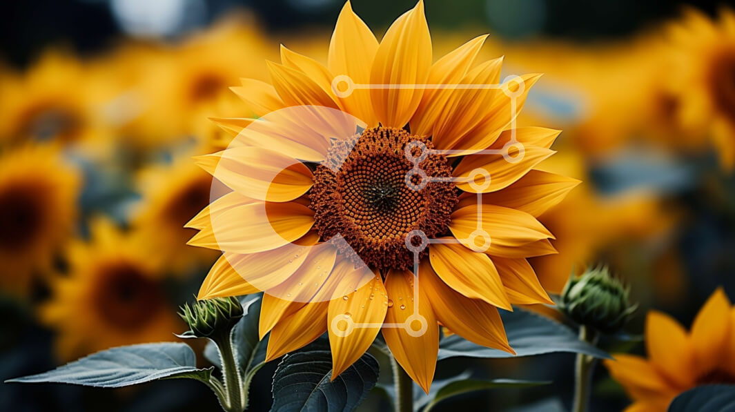 Intra Συλλεκτικό Ξύλινο Παζλ Plywood  4mm - Όμορφη εικόνα των ηλίανθων που αντικρίζουν τον ήλιο Σε Ξύλινο Κουτί - Διαστάσεις: 10x10 cm – 25 κομμάτια