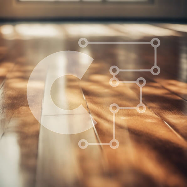 Intra Συλλεκτικό Ξύλινο Παζλ Plywood  4mm - Το φως του ήλιου λάμπει μέσα από το παράθυρο στο ξύλινο πάτωμα Σε Ξύλινο Κουτί - Διαστάσεις Puzzle: 10x10 cm – 25 κομμάτια