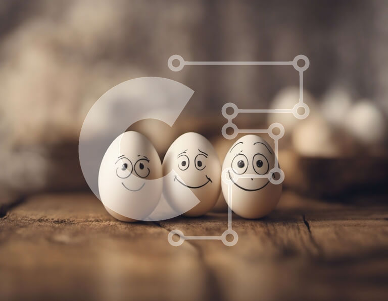 Intra Συλλεκτικό Ξύλινο Παζλ Plywood  4mm - Αυγά Smiley Face Σε Ξύλινο Κουτί - Διαστάσεις Puzzle: 10x10 cm – 25 κομμάτια