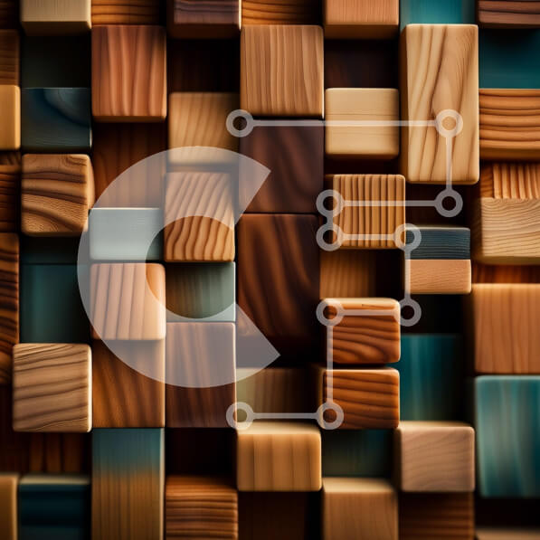 Intra Συλλεκτικό Ξύλινο Παζλ Plywood  4mm - Ρουστίκ ξύλινος κύβος με τραχιά υφή Σε Ξύλινο Κουτί - Διαστάσεις: 10x10 cm – 25 κομμάτια