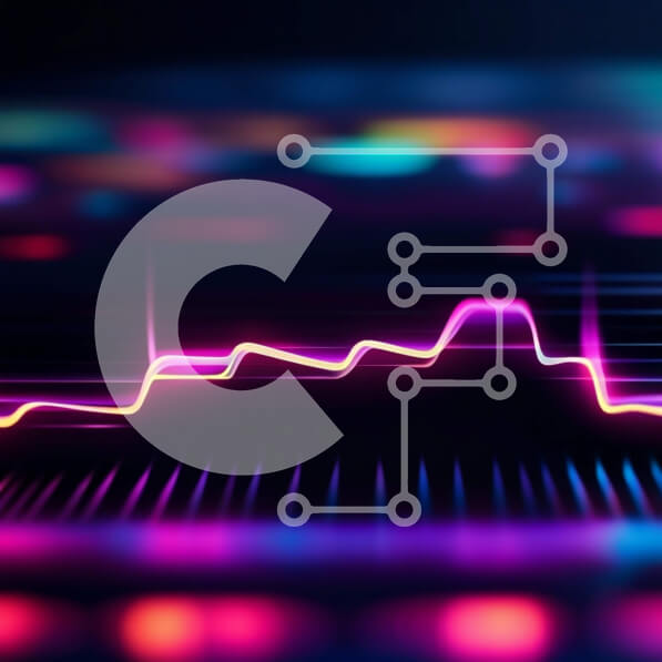 Intra Συλλεκτικό Ξύλινο Παζλ Plywood  4mm - Ζωντανό και δυναμικό γραφικό ηχητικών κυμάτων Σε Ξύλινο Κουτί - Διαστάσεις Puzzle: 10x10 cm – 25 κομμάτια