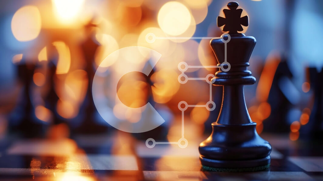 Intra Συλλεκτικό Ξύλινο Παζλ Plywood  4mm - Μαύρο κομμάτι σκακιού στο σκάφος με σκιές και θολά φώτα Σε Ξύλινο Κουτί - Διαστάσεις: 10x10 cm – 25 κομμάτια