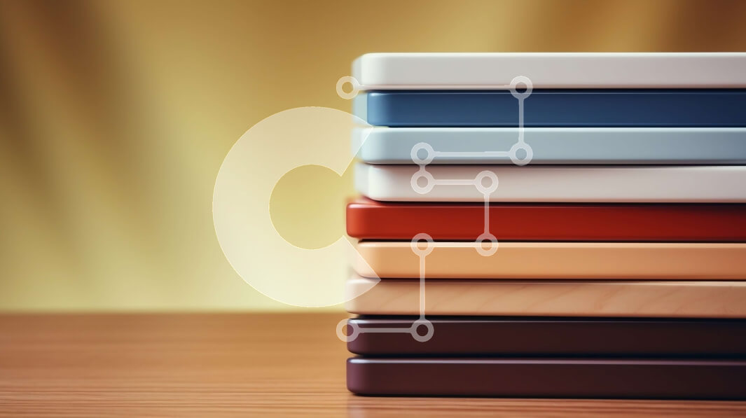 Intra Συλλεκτικό Ξύλινο Παζλ Plywood  4mm - Πολύχρωμη στοίβα από βιβλία σε ξύλινο τραπέζι Σε Ξύλινο Κουτί - Διαστάσεις Puzzle: 10x10 cm – 25 κομμάτια