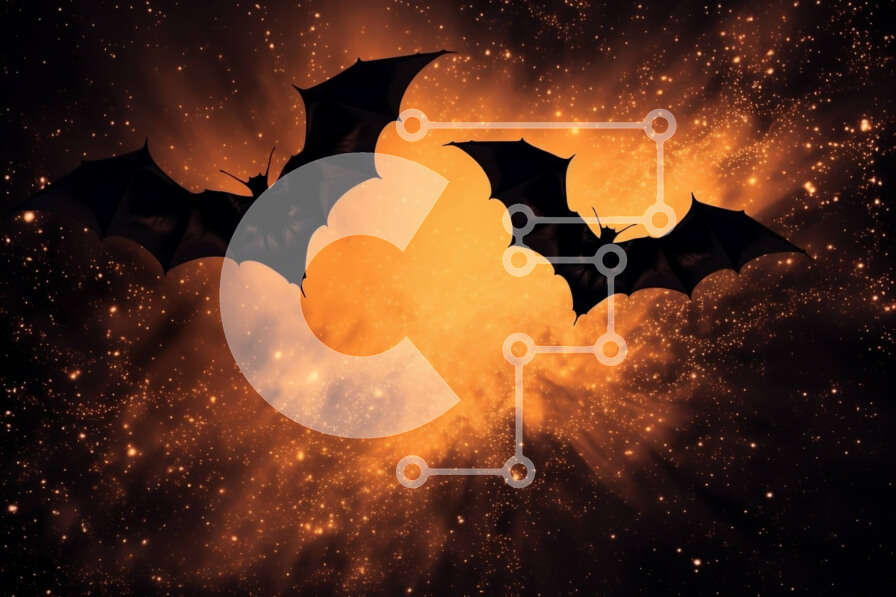 Intra Συλλεκτικό Ξύλινο Παζλ Plywood  4mm - Απόκοσμη εικόνα με νυχτερίδες που πετούν κάτω από μια πανσέληνο Σε Ξύλινο Κουτί - Διαστάσεις: 10x10 cm – 25 κομμάτια