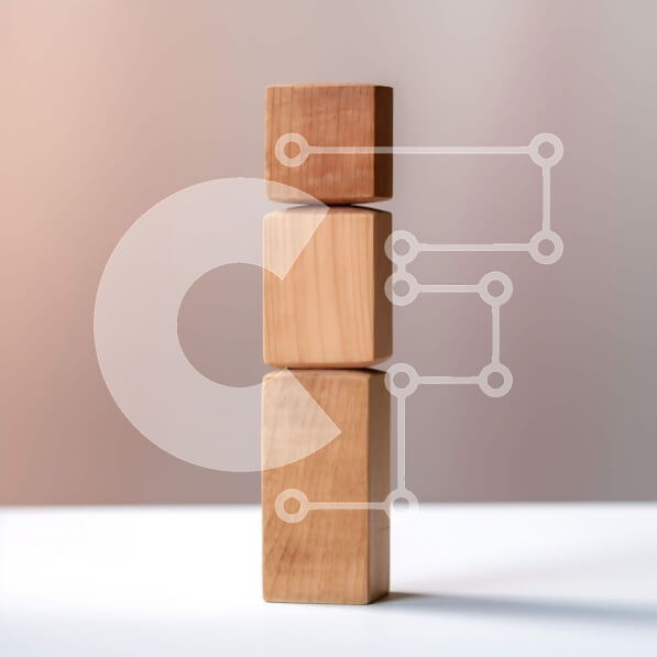 Intra Συλλεκτικό Ξύλινο Παζλ Plywood  4mm - Μινιμαλιστική εικόνα ενός ξύλινου πύργου Σε Ξύλινο Κουτί - Διαστάσεις: 10x10 cm – 25 κομμάτια