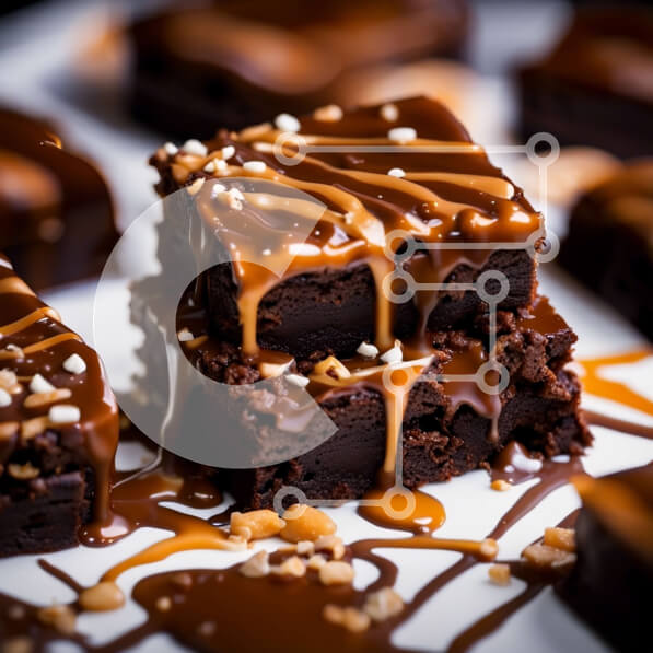 Σετ των 2 Intra Συλλεκτικό Ξύλινο Παζλ Plywood  4mm - Αφεθείτε στη γλυκύτητα των φρεσκοψημένων Brownies σοκολάτας Σε Ξύλινο Κουτί - Διαστάσεις: 10x10 cm – 25 κομμάτια