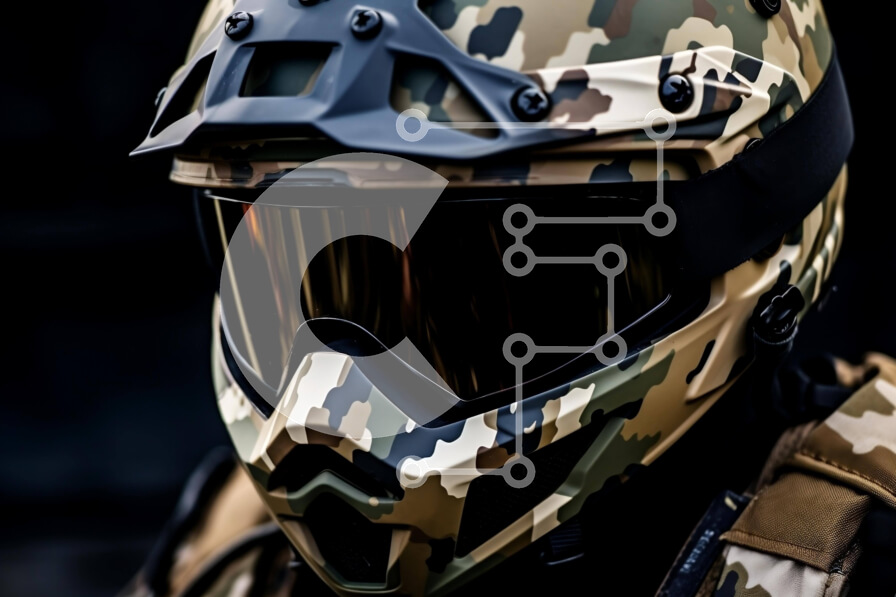 Intra Συλλεκτικό Ξύλινο Παζλ Plywood  4mm - Άνθρωπος με στρατιωτικό εξοπλισμό Σε Ξύλινο Κουτί - Διαστάσεις Puzzle: 10x10 cm – 25 κομμάτια