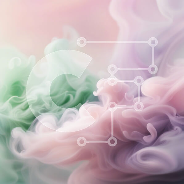 Intra Συλλεκτικό Ξύλινο Παζλ Plywood  4mm - Ζωντανή εικόνα της πολύχρωμης στροβιλιζόμενης τέχνης καπνού Σε Ξύλινο Κουτί - Διαστάσεις Puzzle: 10x10 cm – 25 κομμάτια