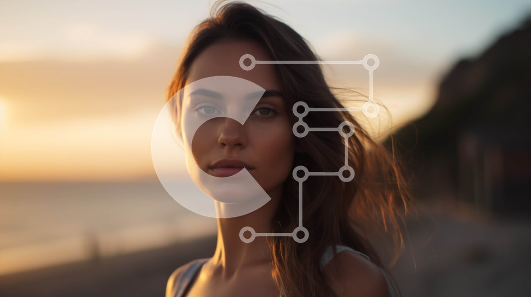 Intra Συλλεκτικό Ξύλινο Παζλ Plywood  4mm - Νεαρή γυναίκα στην παραλία στο ηλιοβασίλεμα Σε Ξύλινο Κουτί - Διαστάσεις: 10x10 cm – 25 κομμάτια