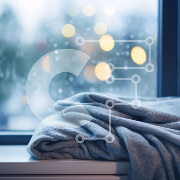 Intra Συλλεκτικό Ξύλινο Παζλ Plywood  4mm - Υγρή κουβέρτα στο βροχερό περβάζι παραθύρου Σε Ξύλινο Κουτί - Διαστάσεις Puzzle: 10x10 cm – 25 κομμάτια