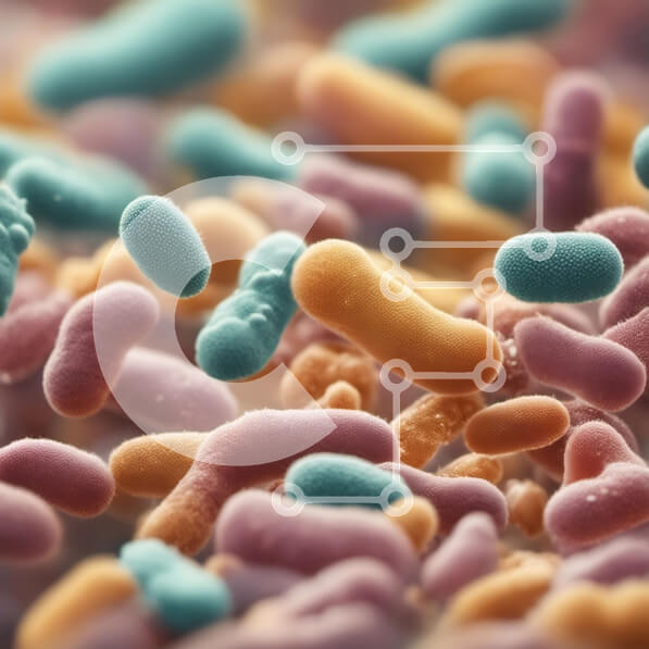 Intra Συλλεκτικό Ξύλινο Παζλ Plywood  4mm - Ομάδα Βακτηρίων - Μικροοργανισμών στη Φύση Σε Ξύλινο Κουτί - Διαστάσεις Puzzle: 10x10 cm – 25 κομμάτια