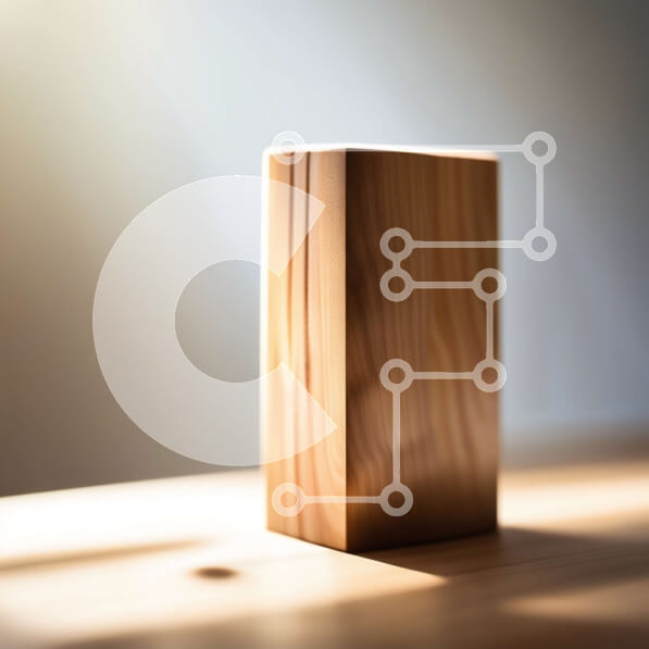 Intra Συλλεκτικό Ξύλινο Παζλ Plywood  4mm - Όμορφη εικόνα του ξύλινου μπλοκ με το φως του ήλιου μέσα από το παράθυρο Σε Ξύλινο Κουτί - Διαστάσεις: 10x10 cm – 25 κομμάτια