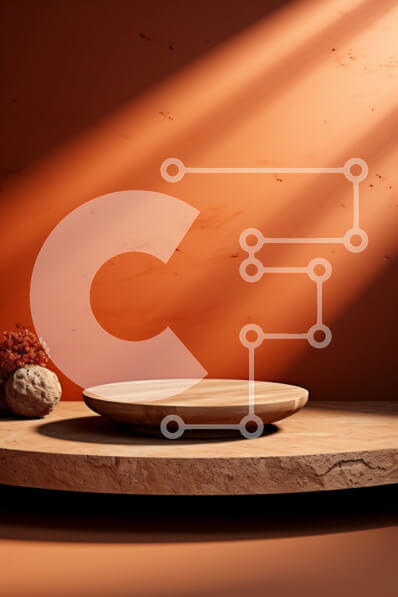 Intra Συλλεκτικό Ξύλινο Παζλ Plywood  4mm - Όμορφη εικόνα του ξύλινου τραπεζιού με το πιάτο πάνω του μπροστά από τον κόκκινο τοίχο Σε Ξύλινο Κουτί - Διαστάσεις Puzzle: 10x10 cm – 25 κομμάτια