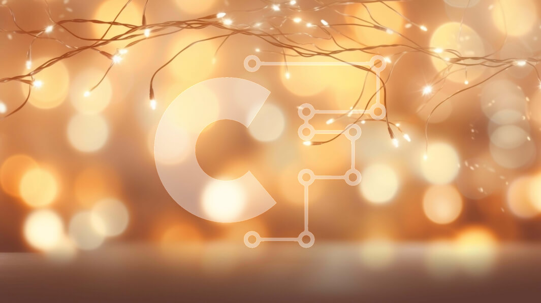 Intra Συλλεκτικό Ξύλινο Παζλ Plywood  4mm - Θολή χρυσά φώτα φόντο για εορταστική ατμόσφαιρα Σε Ξύλινο Κουτί - Διαστάσεις Puzzle: 10x10 cm – 25 κομμάτια