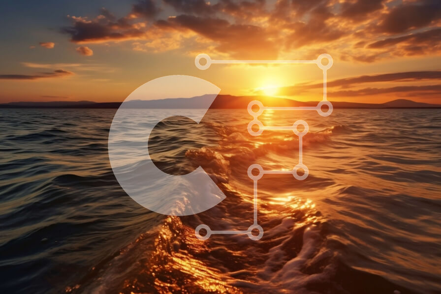 Intra Συλλεκτικό Ξύλινο Παζλ Plywood  4mm - Εκπληκτική εικόνα ενός ηλιοβασιλέματος πάνω από τον ωκεανό με τα κύματα να συντρίβουν στην ακτή Σε Ξύλινο Κουτί - Διαστάσεις: 10x10 cm – 25 κομμάτια