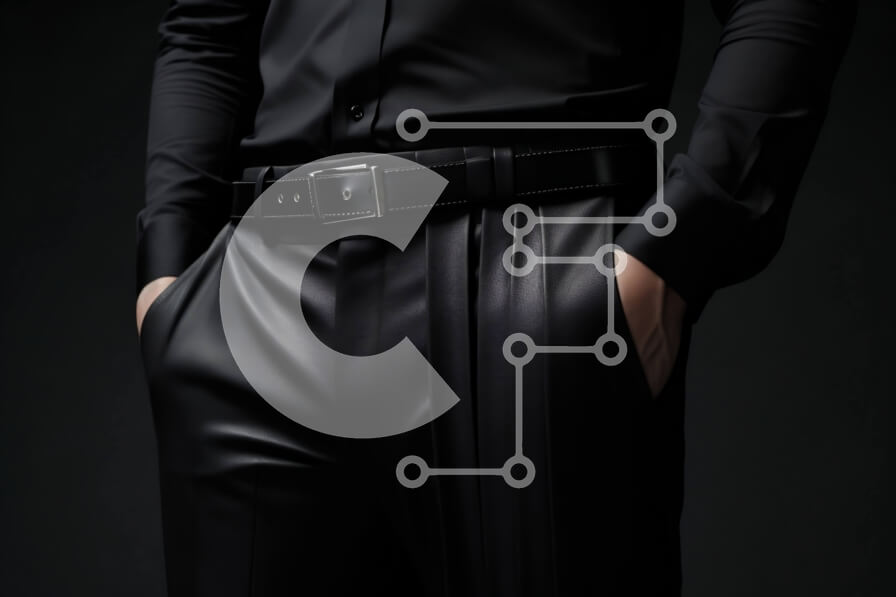 Intra Συλλεκτικό Ξύλινο Παζλ Plywood  4mm - Κομψός άνδρας που φοράει ολόμαυρα ρούχα Σε Ξύλινο Κουτί - Διαστάσεις Puzzle: 10x10 cm – 25 κομμάτια