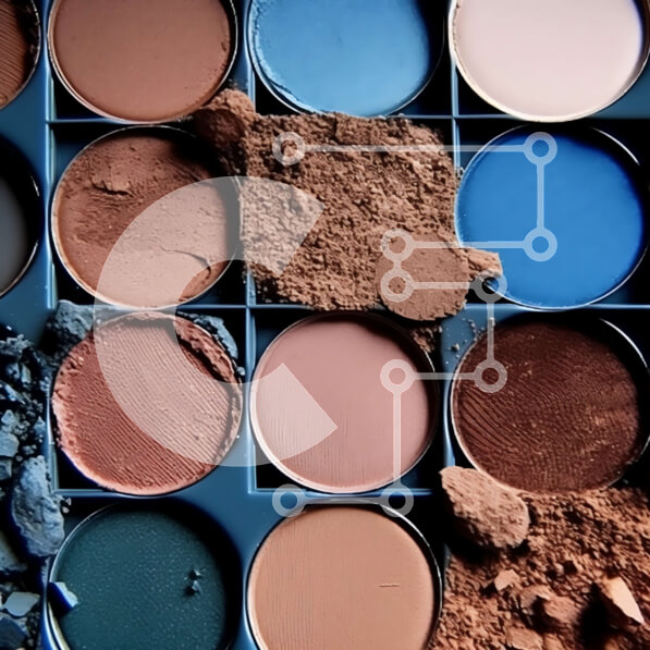 Σετ των 2 Intra Συλλεκτικό Ξύλινο Παζλ Plywood  4mm - Μπλε παλέτα σκιών ματιών: Ιδανική για τολμηρή εμφάνιση Σε Ξύλινο Κουτί - Διαστάσεις: 10x10 cm – 25 κομμάτια