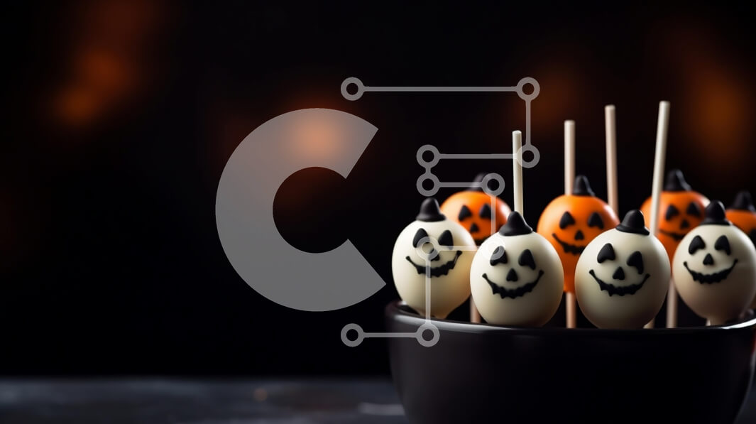 Σετ των 2 Intra Συλλεκτικό Ξύλινο Παζλ Plywood  4mm - Αποκριάτικες λιχουδιές με γλειφιτζούρι με κολοκύθα Σε Ξύλινο Κουτί - Διαστάσεις: 10x10 cm – 25 κομμάτια