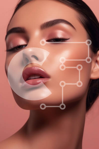 Intra Συλλεκτικό Ξύλινο Παζλ Plywood  4mm - Υπέροχη γυναίκα με μακριά σγουρά μαλλιά και γυμνό μακιγιάζ Σε Ξύλινο Κουτί - Διαστάσεις Puzzle: 10x10 cm – 25 κομμάτια