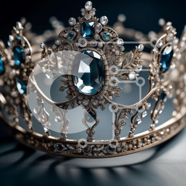 Σετ των 2 Intra Συλλεκτικό Ξύλινο Παζλ Plywood  4mm - Όμορφη φωτογραφία γυναίκας που φοράει διαμαντένια τιάρα Σε Ξύλινο Κουτί - Διαστάσεις: 10x10 cm – 25 κομμάτια