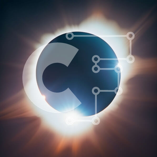 Intra Συλλεκτικό Ξύλινο Παζλ Plywood  4mm - Εκπληκτική ασπρόμαυρη εικόνα μιας έκλειψης ηλίου με αστέρια στο φόντο Σε Ξύλινο Κουτί - Διαστάσεις Puzzle: 10x10 cm – 25 κομμάτια