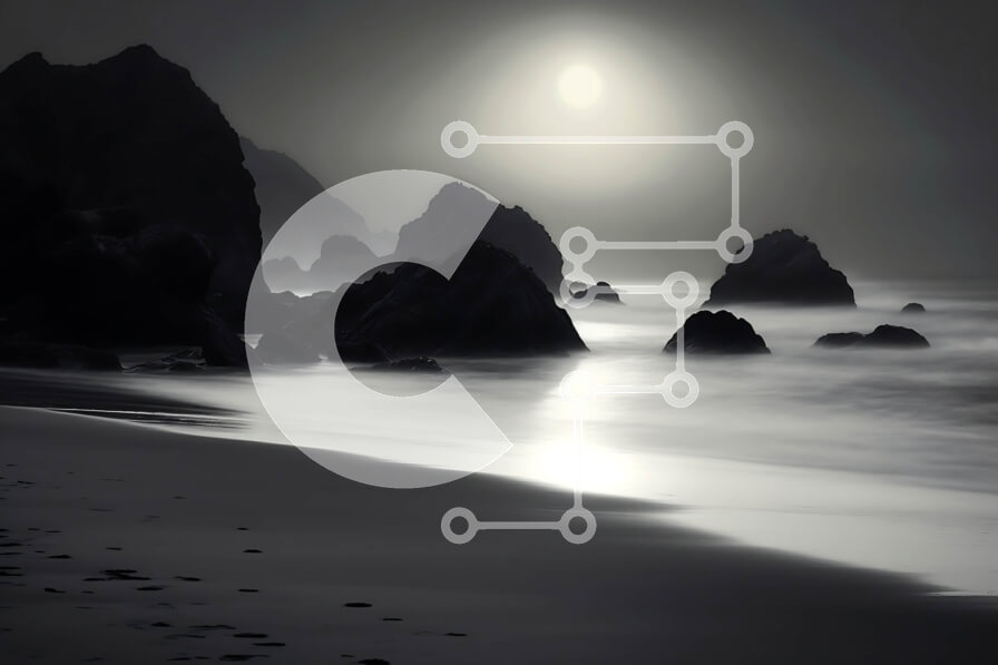 Intra Συλλεκτικό Ξύλινο Παζλ Plywood  4mm - Απόκοσμη εικόνα μιας θυελλώδους νύχτας στην παραλία με κύματα και φεγγάρι Σε Ξύλινο Κουτί - Διαστάσεις Puzzle: 10x10 cm – 25 κομμάτια