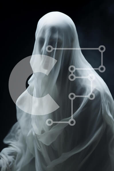 Intra Συλλεκτικό Ξύλινο Παζλ Plywood  4mm - Φανταστική φιγούρα με λευκό μανδύα σε ένα άδειο δωμάτιο με καπνό Σε Ξύλινο Κουτί - Διαστάσεις: 10x10 cm – 25 κομμάτια