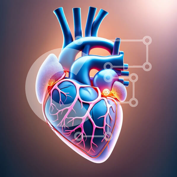 Intra Συλλεκτικό Ξύλινο Παζλ Plywood  4mm - Τρισδιάστατη απόδοση ανθρώπινης καρδιάς με κόκκινα αιμοφόρα αγγεία Σε Ξύλινο Κουτί - Διαστάσεις Puzzle: 10x10 cm – 25 κομμάτια