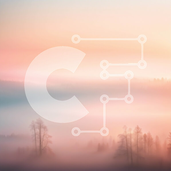 Intra Συλλεκτικό Ξύλινο Παζλ Plywood  4mm - Όμορφη εικόνα ομιχλώδους τοπίου με δέντρα και οροσειρά Σε Ξύλινο Κουτί - Διαστάσεις: 10x10 cm – 25 κομμάτια