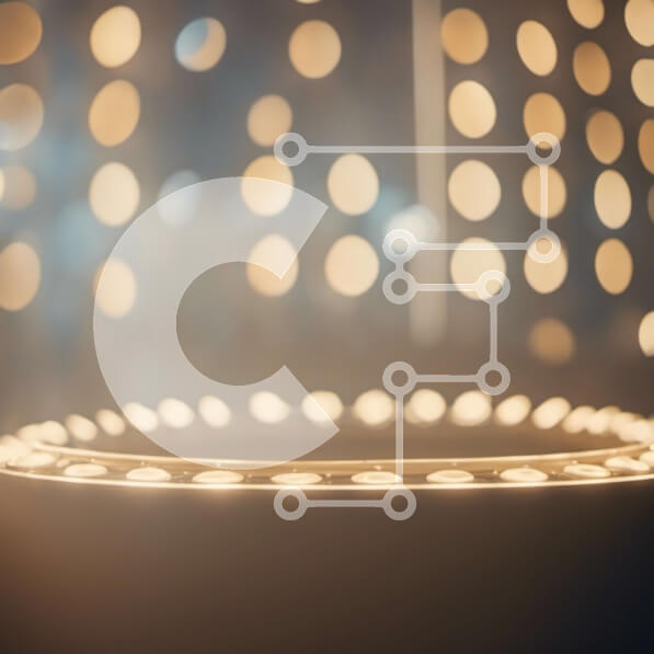 Intra Συλλεκτικό Ξύλινο Παζλ Plywood  4mm - Αιθέρια Κυκλικά Φώτα Σε Ξύλινο Κουτί - Διαστάσεις Puzzle: 10x10 cm – 25 κομμάτια