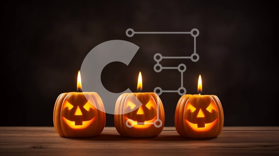 Intra Συλλεκτικό Ξύλινο Παζλ Plywood  4mm - Κεριά κολοκύθας Jack-O'-Lantern σε ξύλινο τραπέζι Σε Ξύλινο Κουτί - Διαστάσεις: 10x10 cm – 25 κομμάτια