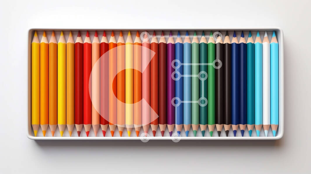 Intra Συλλεκτικό Ξύλινο Παζλ Plywood  4mm - Πολύχρωμα μολύβια σε άσπρο φόντο Σε Ξύλινο Κουτί - Διαστάσεις: 10x10 cm – 25 κομμάτια