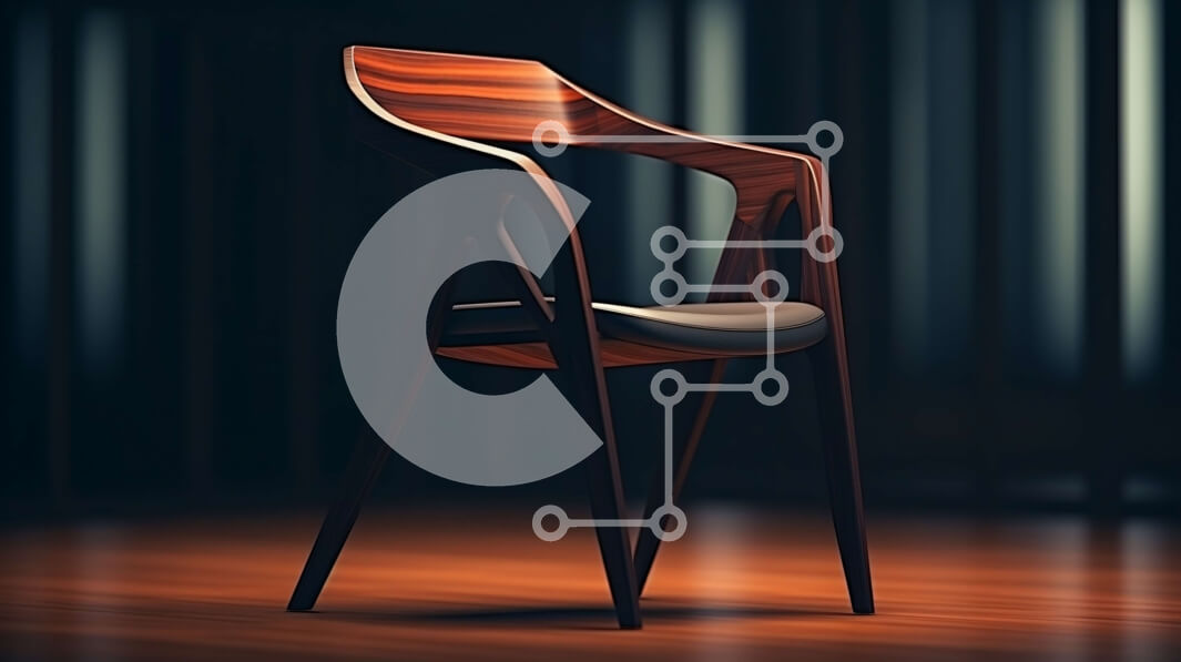 Intra Συλλεκτικό Ξύλινο Παζλ Plywood  4mm - Μοντέρνα ξύλινη καρέκλα σε εσωτερικό σκηνικό Σε Ξύλινο Κουτί - Διαστάσεις Puzzle: 10x10 cm – 25 κομμάτια