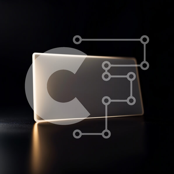 Intra Συλλεκτικό Ξύλινο Παζλ Plywood  4mm - Μινιμαλιστική εικόνα ενός λευκού τετραγώνου σε μια μαύρη επιφάνεια Σε Ξύλινο Κουτί - Διαστάσεις: 10x10 cm – 25 κομμάτια