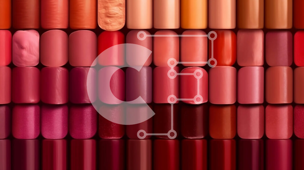 Σετ των 2 Intra Συλλεκτικό Ξύλινο Παζλ Plywood  4mm - Ζωντανό κραγιόν από κοντά: Κόκκινες, ροζ και πορτοκαλί αποχρώσεις σε διάταξη τοίχου από τούβλα Σε Ξύλινο Κουτί - Διαστάσεις: 10x10 cm – 25 κομμάτια