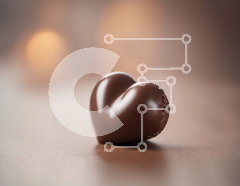 Σετ των 2 Intra Συλλεκτικό Ξύλινο Παζλ Plywood  4mm - Μπάρα σοκολάτας σε σχήμα καρδιάς σε ξύλινο τραπέζι Σε Ξύλινο Κουτί - Διαστάσεις: 10x10 cm – 25 κομμάτια