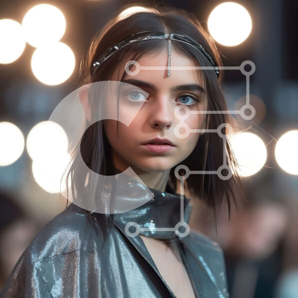 Σετ των 2 Intra Συλλεκτικό Ξύλινο Παζλ Plywood  4mm - Πανέμορφο μοντέλο με μεταλλικό ντύσιμο και κεφαλή στην πασαρέλα Σε Ξύλινο Κουτί - Διαστάσεις: 10x10 cm – 25 κομμάτια