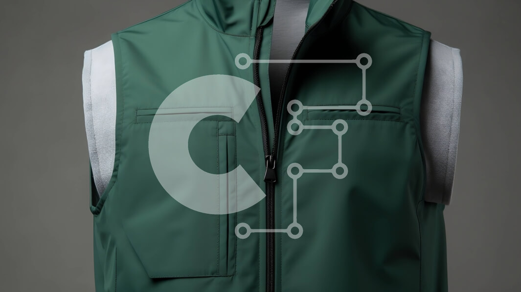 Intra Συλλεκτικό Ξύλινο Παζλ Plywood  4mm - Κομψό πράσινο γιλέκο Σε Ξύλινο Κουτί - Διαστάσεις Puzzle: 10x10 cm – 25 κομμάτια