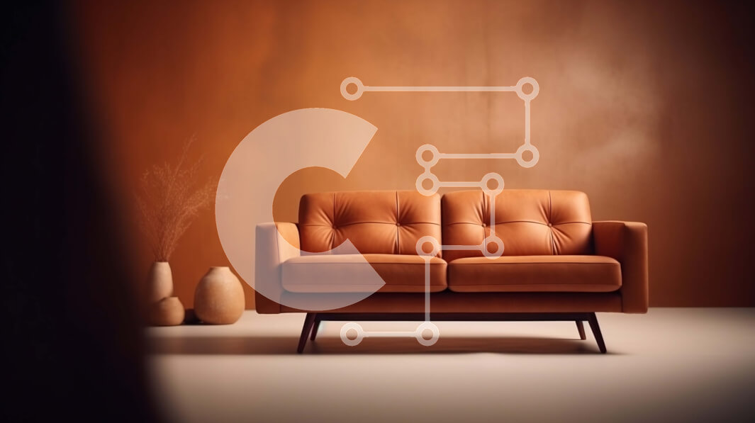 Intra Συλλεκτικό Ξύλινο Παζλ Plywood  4mm - Καφέ δερμάτινος καναπές σε μαύρισμα δωμάτιο Σε Ξύλινο Κουτί - Διαστάσεις Puzzle: 10x10 cm – 25 κομμάτια