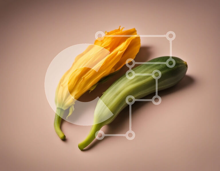 Σετ των 2 Intra Συλλεκτικό Ξύλινο Παζλ Plywood  4mm - Πράσινες και κίτρινες κολοκύθες σε μπεζ φόντο Σε Ξύλινο Κουτί - Διαστάσεις: 10x10 cm – 25 κομμάτια