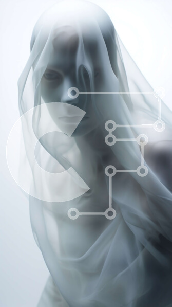 Intra Συλλεκτικό Ξύλινο Παζλ Plywood  4mm - Γυναίκα με πέπλο με ημιδιάφανο ύφασμα Σε Ξύλινο Κουτί - Διαστάσεις Puzzle: 10x10 cm – 25 κομμάτια