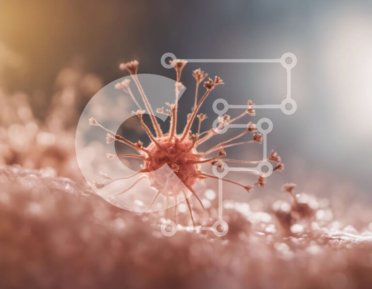 Intra Συλλεκτικό Ξύλινο Παζλ Plywood  4mm - Λεπτομερής κινηματογράφηση σε πρώτο πλάνο ενός κόκκινου αιμοσφαιρίου Σε Ξύλινο Κουτί - Διαστάσεις Puzzle: 10x10 cm – 25 κομμάτια