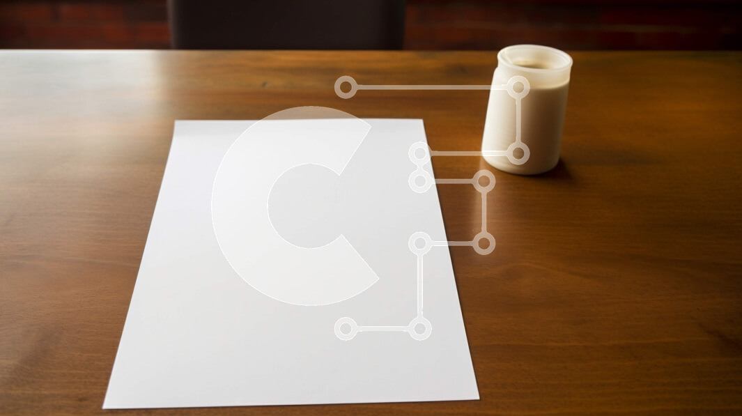 Intra Συλλεκτικό Ξύλινο Παζλ Plywood  4mm - Άδειο τραπέζι με λευκό χαρτί και μπουκάλι γάλακτος σε ένα δωμάτιο Σε Ξύλινο Κουτί - Διαστάσεις Puzzle: 10x10 cm – 25 κομμάτια