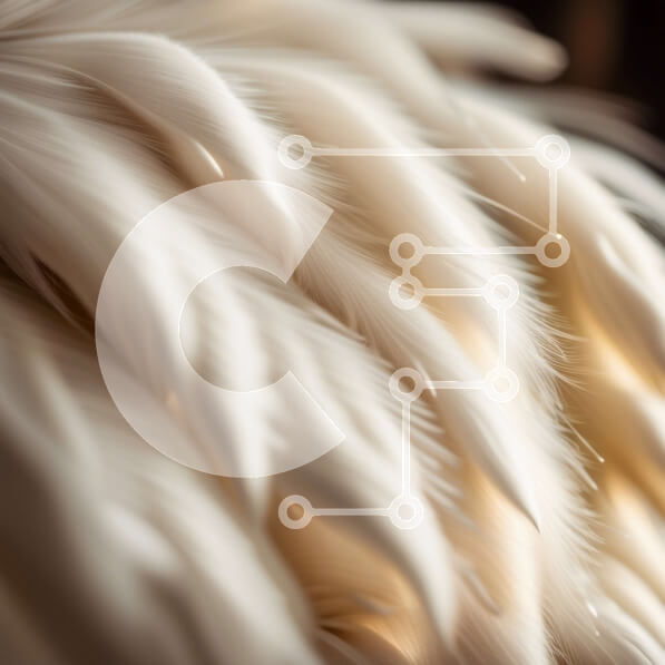 Intra Συλλεκτικό Ξύλινο Παζλ Plywood  4mm - Ειρηνική και γαλήνια κινηματογράφηση σε πρώτο πλάνο των φτερών ενός λευκού πουλιού Σε Ξύλινο Κουτί - Διαστάσεις: 10x10 cm – 25 κομμάτια