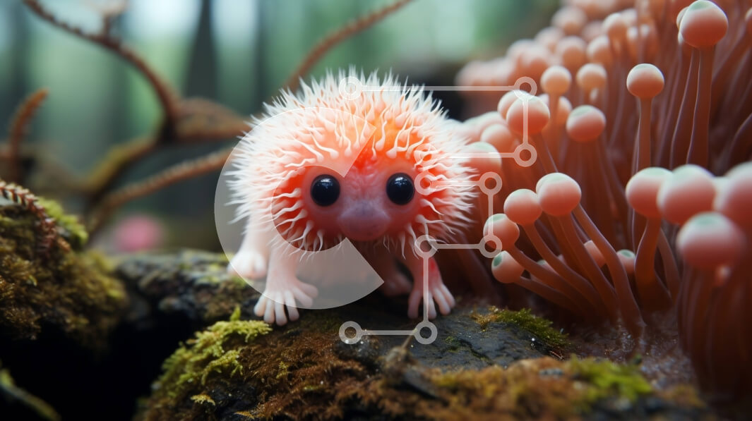 Intra Συλλεκτικό Ξύλινο Παζλ Plywood  4mm - Όμορφη εικόνα ενός μανιταριού που φυτρώνει σε ένα ποώδη δάσος Σε Ξύλινο Κουτί - Διαστάσεις: 10x10 cm – 25 κομμάτια