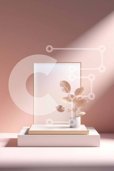 Intra Συλλεκτικό Ξύλινο Παζλ Plywood  4mm - Όμορφη εικόνα ενός πράσινου χυμώδους φυτού σε ένα λευκό ράφι σε έναν ροζ τοίχο Σε Ξύλινο Κουτί - Διαστάσεις Puzzle: 10x10 cm – 25 κομμάτια