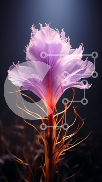 Σετ των 2 Intra Συλλεκτικό Ξύλινο Παζλ Plywood  4mm - Πανέμορφη κινηματογράφηση σε πρώτο πλάνο ενός ροζ λουλουδιού σε πλήρη άνθιση Σε Ξύλινο Κουτί - Διαστάσεις: 10x10 cm – 25 κομμάτια