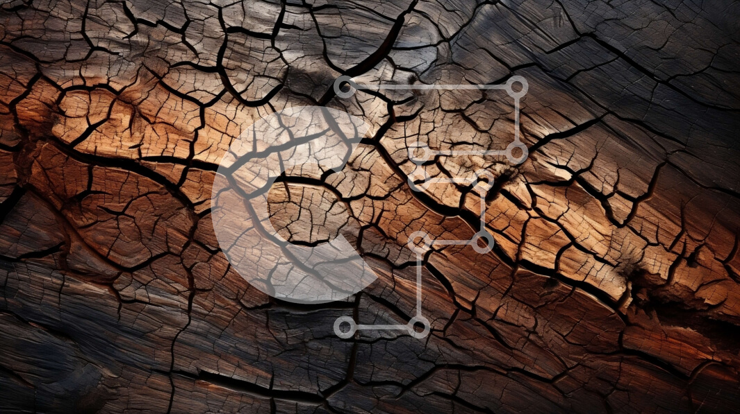 Intra Συλλεκτικό Ξύλινο Παζλ Plywood  4mm - Λεπτομερής κινηματογράφηση σε πρώτο πλάνο μιας ρωγμής σε ξύλο με όμορφο φωτισμό Σε Ξύλινο Κουτί - Διαστάσεις: 10x10 cm – 25 κομμάτια