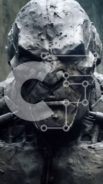 Intra Συλλεκτικό Ξύλινο Παζλ Plywood  4mm - Ασπρόμαυρο πορτρέτο του Stern Man με κοστούμι και γραβάτα Σε Ξύλινο Κουτί - Διαστάσεις Puzzle: 10x10 cm – 25 κομμάτια