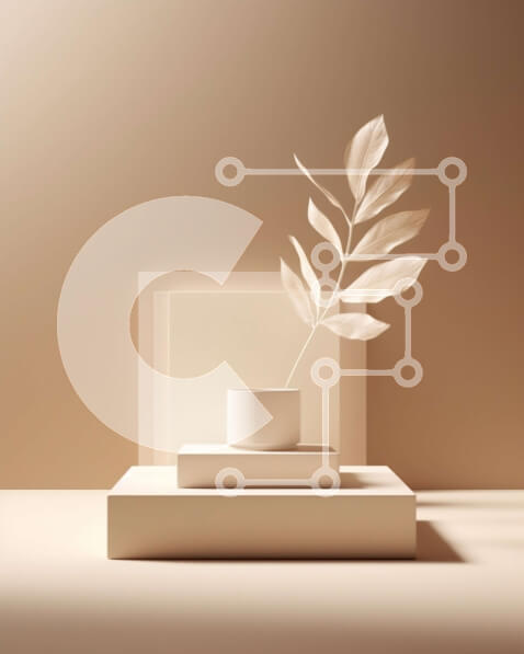 Intra Συλλεκτικό Ξύλινο Παζλ Plywood  4mm - Μινιμαλιστική εσωτερική διακόσμηση: Λευκό κεραμικό βάζο με μονόφυλλο Σε Ξύλινο Κουτί - Διαστάσεις Puzzle: 10x10 cm – 25 κομμάτια